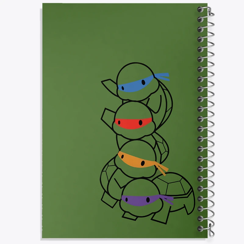 دفتر مشق 100 برگ خندالو طرح لاکپشت های نینجا کد N6770