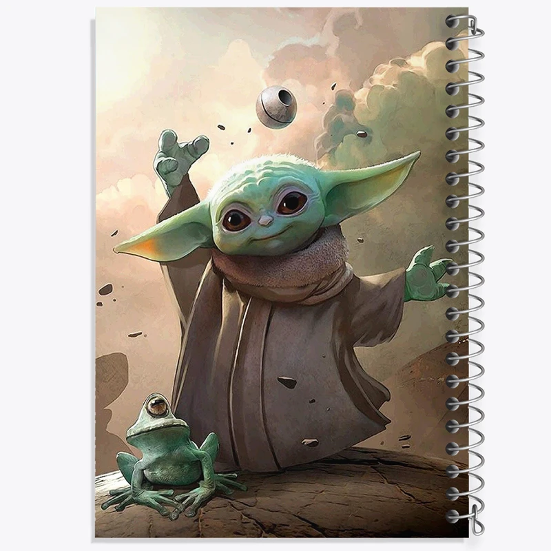 دفتر مشق 100 برگ خندالو طرح بیبی یودا کد F3366