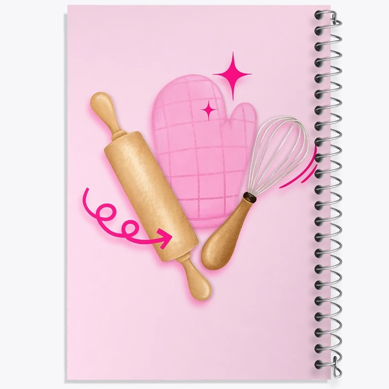 دفتر طراحی 50 برگ خندالو طرح شیرینی پزی کد F2795