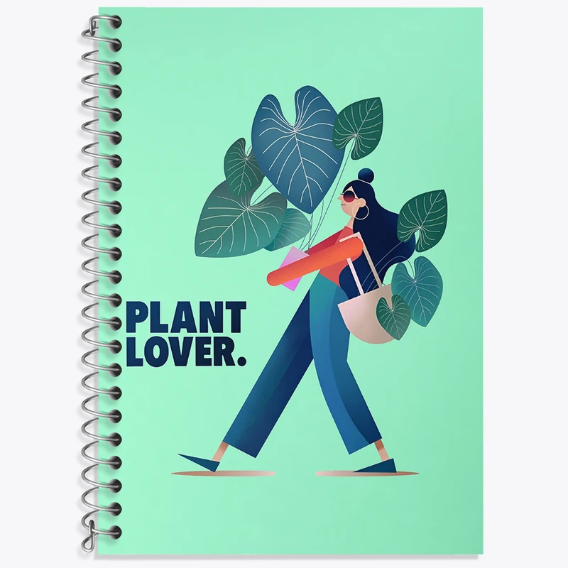 دفتر نت موسیقی 50 برگ خندالو طرح عاشق گیاه کد N6963