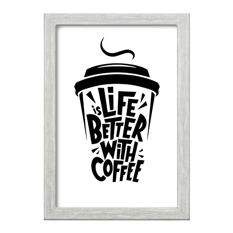 تابلو خندالو طرح قهوه (COFFEE) کد F11876