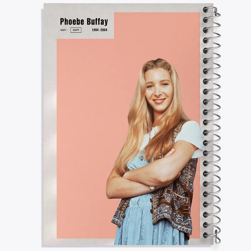 دفتر شطرنجی 50 برگ خندالو طرح لیسا کودرو (Lisa Kudrow) کد F11936