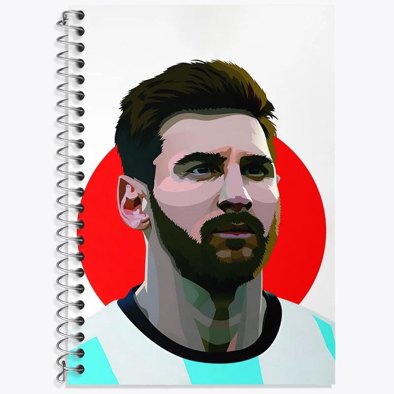 دفتر لغت 50 برگ خندالو طرح لیونل مسی کد F4820