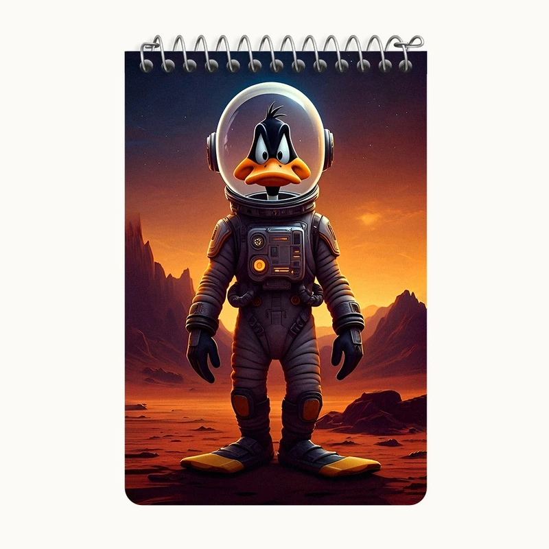 دفتر یادداشت 50 برگ خندالو طرح دافی داک (Daffy Duck) کد F11747