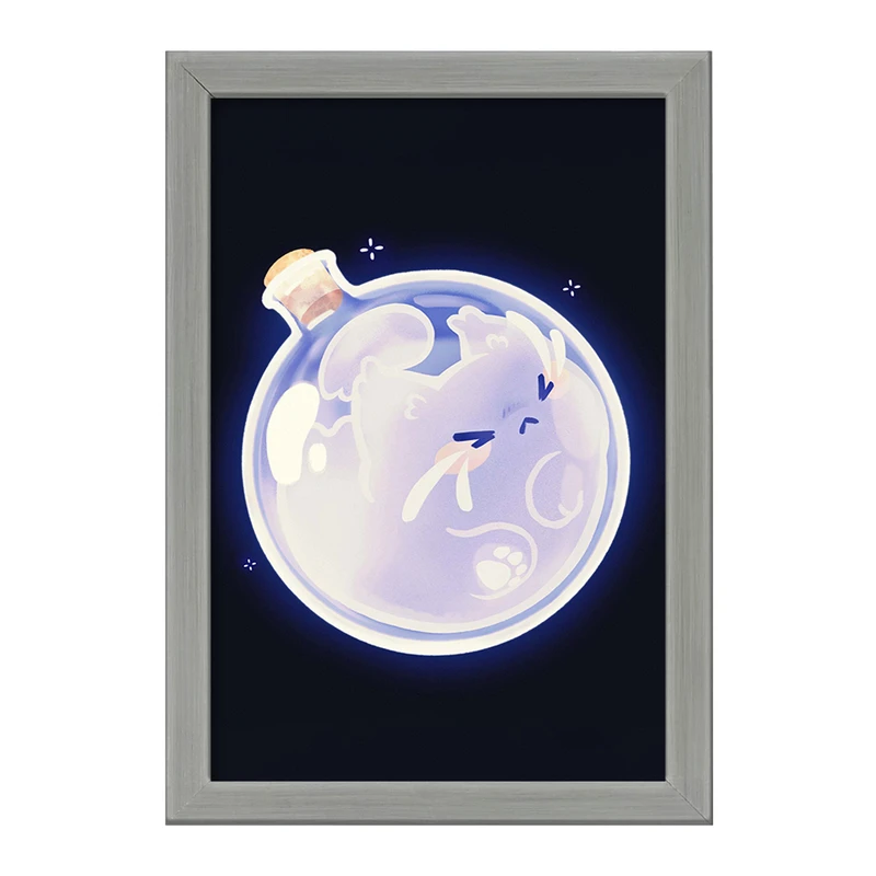 تابلو خندالو طرح گربه حیوانات بامزه  کد 21048