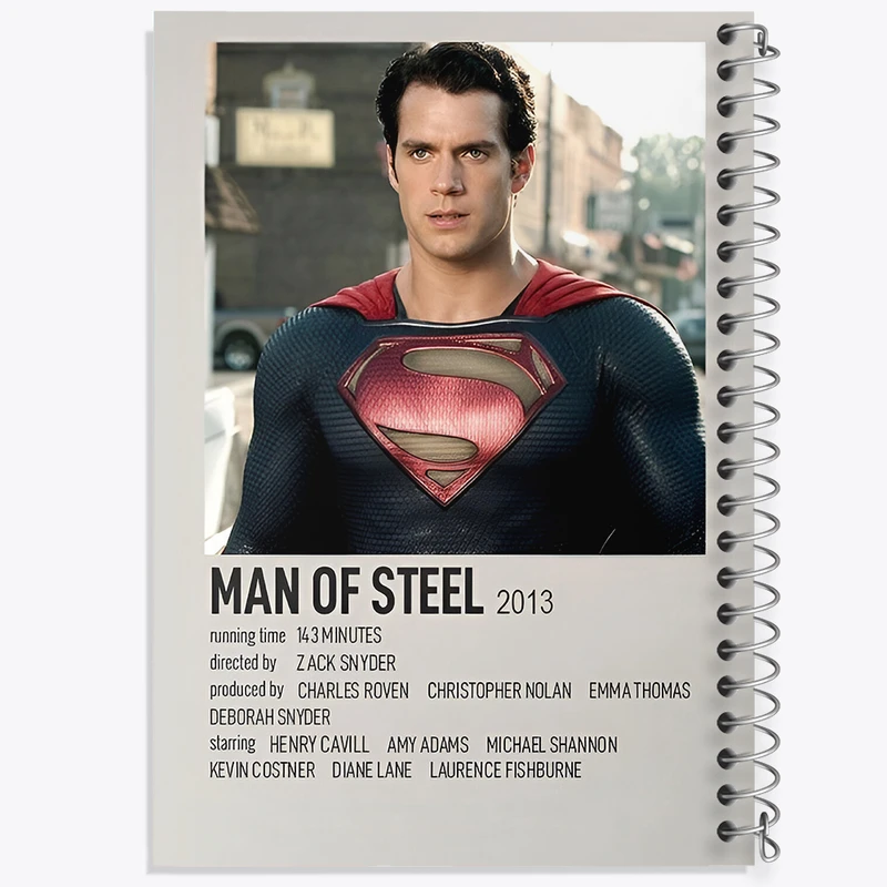 دفتر مشق 100 برگ خندالو طرح مرد پولادین (Man of Steel) کد F13413