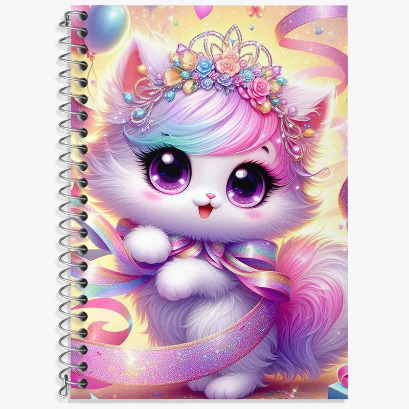 دفتر نت موسیقی 50 برگ خندالو طرح گربه کیوت کد N7726