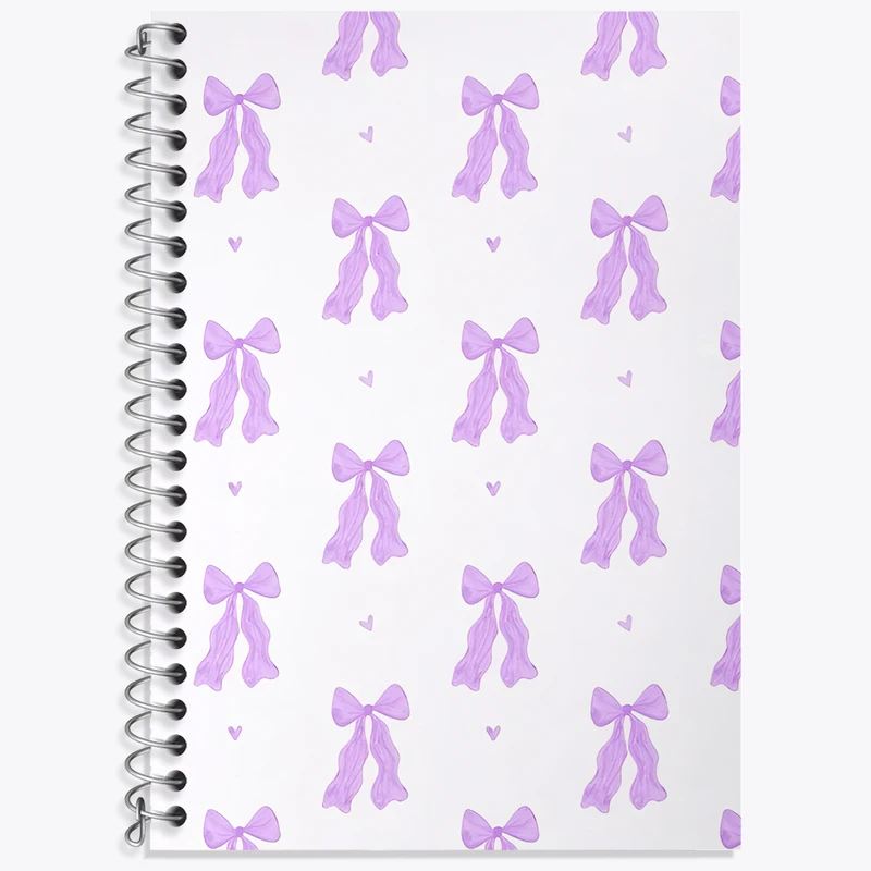 دفتر نت موسیقی 50 برگ خندالو طرح پترن پاپیون بنفش کد F3719