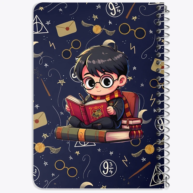 دفتر یادداشت 50 برگ خندالو طرح هری پاتر (Harry Potter) کد N7087