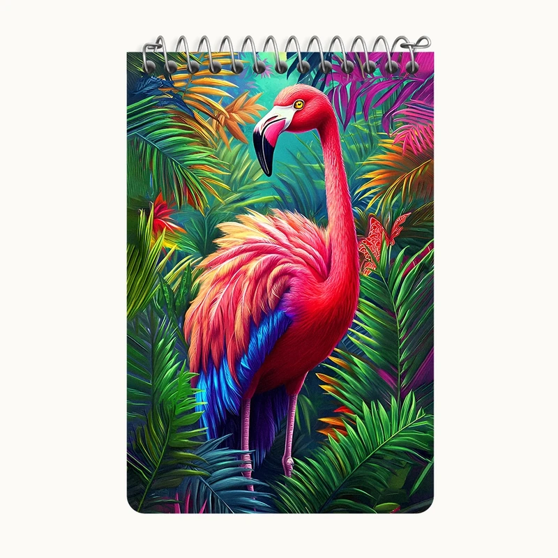 دفتر یادداشت 50 برگ خندالو طرح فلامینگو کد F12096