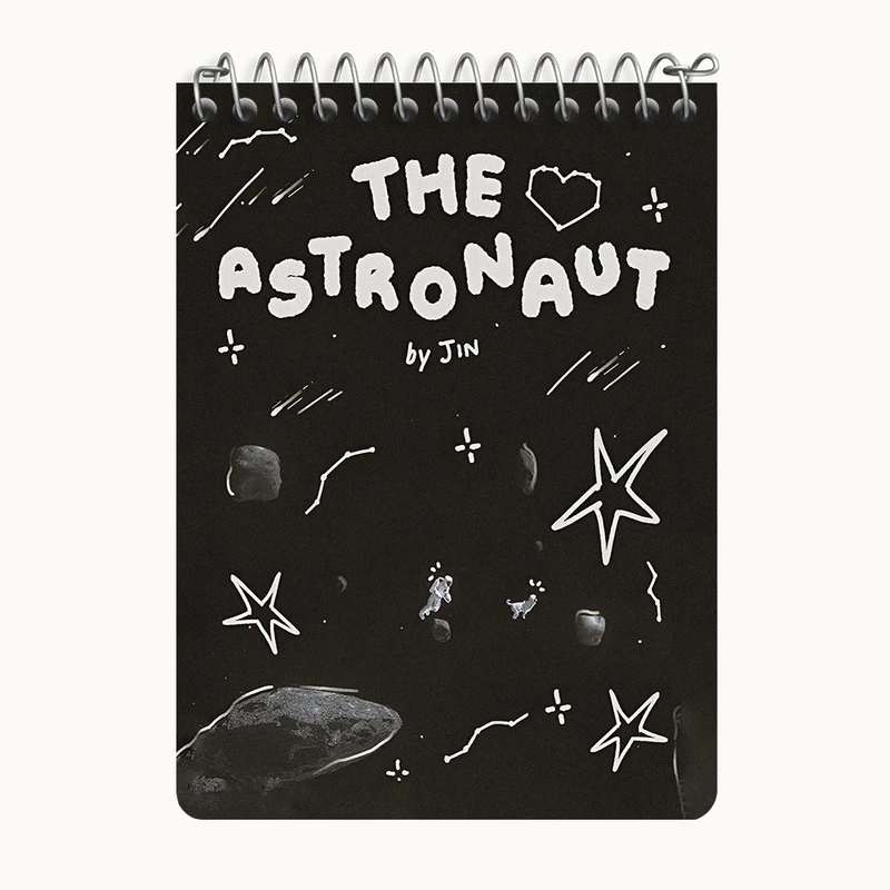 دفتر یادداشت 50 برگ خندالو طرح فضانورد و فضایی کد N6797