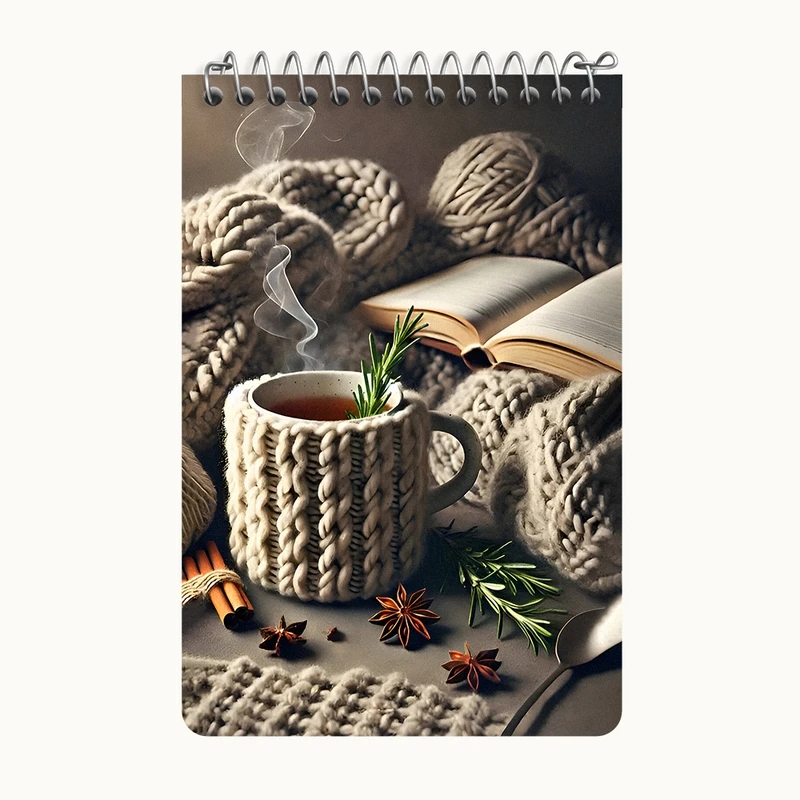 دفتر یادداشت 50 برگ خندالو طرح فنجان چای کد F9981