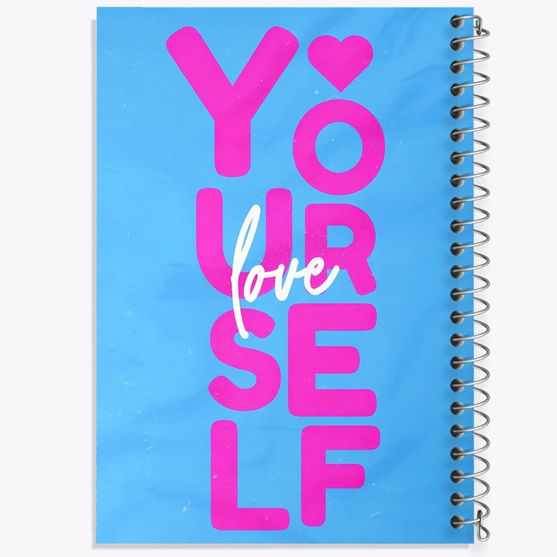 دفتر ژورنال نویسی 50 برگ خندالو مدل نقطه ای طرح Love Your Self کد F4078