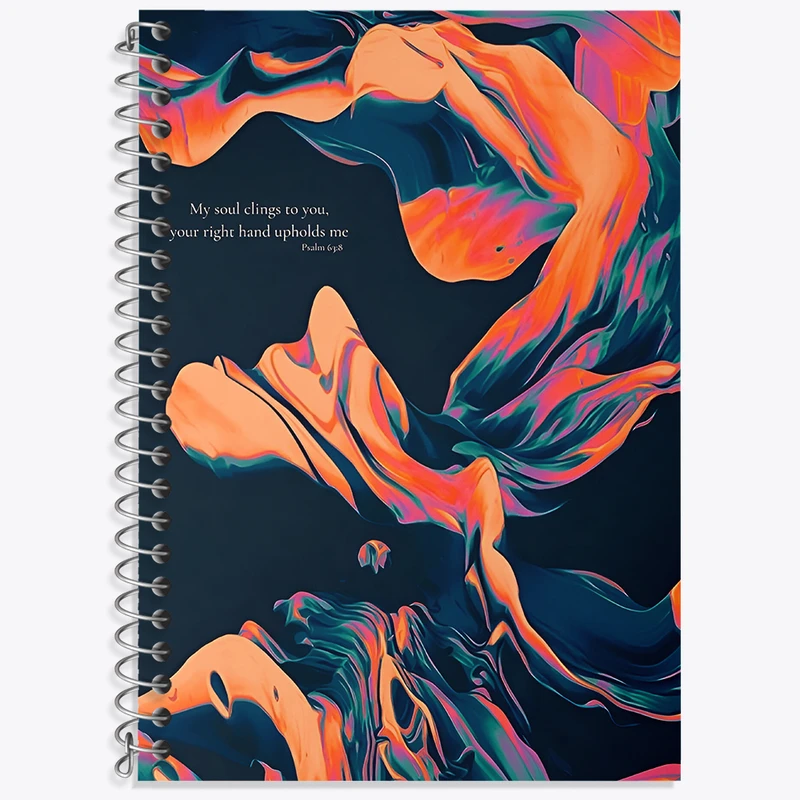 دفتر زبان دوخط 50 برگ خندالو طرح مدرن کد N6818