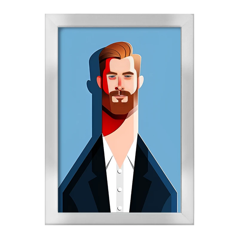 تابلو خندالو طرح کریس همسورث (Christopher Hemsworth) کد F14369