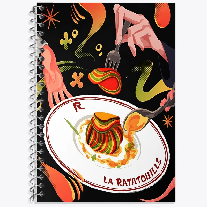 دفتر لغت 50 برگ خندالو طرح راتاتویی (Ratatouille) کد F10286