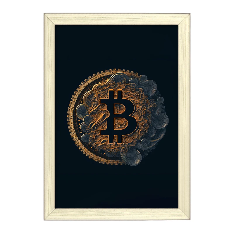 تابلو خندالو طرح بیت کوین (Bitcoin) کد F901