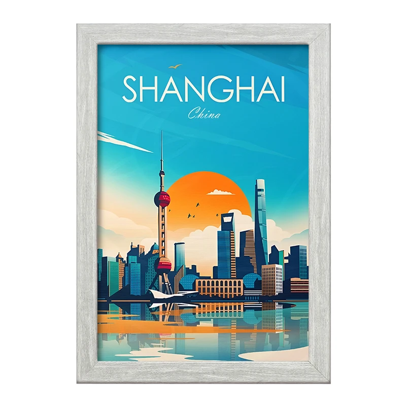 تابلو خندالو طرح شانگهای (Shanghai) کد F6307