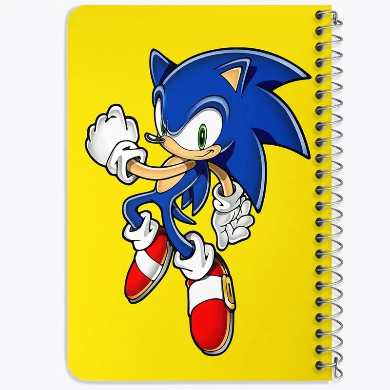 دفتر یادداشت 50 برگ خندالو طرح سونیک (Sonic) کد F1848