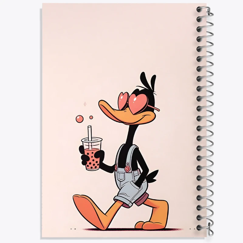 دفتر مشق 100 برگ خندالو طرح دافی داک کد F3291