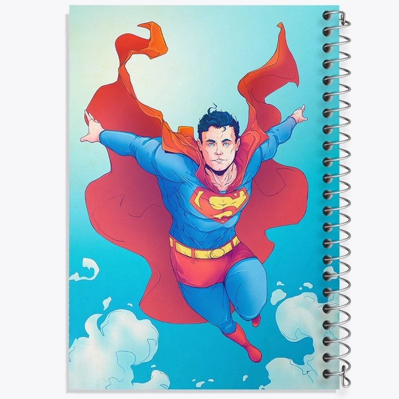 دفتر طراحی 50 برگ خندالو طرح سوپرمن (Superman) کد F222