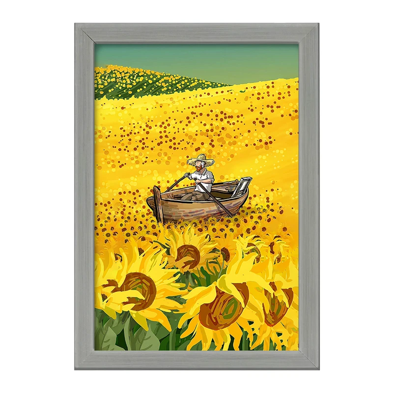 تابلو خندالو طرح ونسان ونگوگ کد F8804