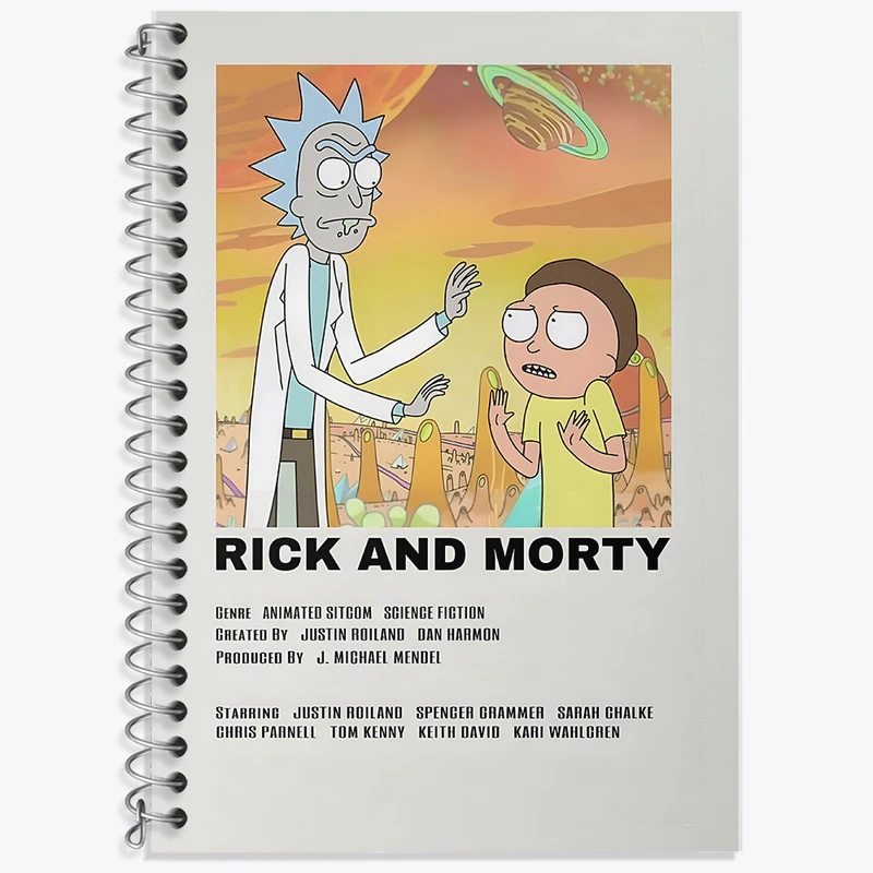 دفتر نت موسیقی 50 برگ خندالو طرح ریک و مورتی (Rick and Morty) کد F13203