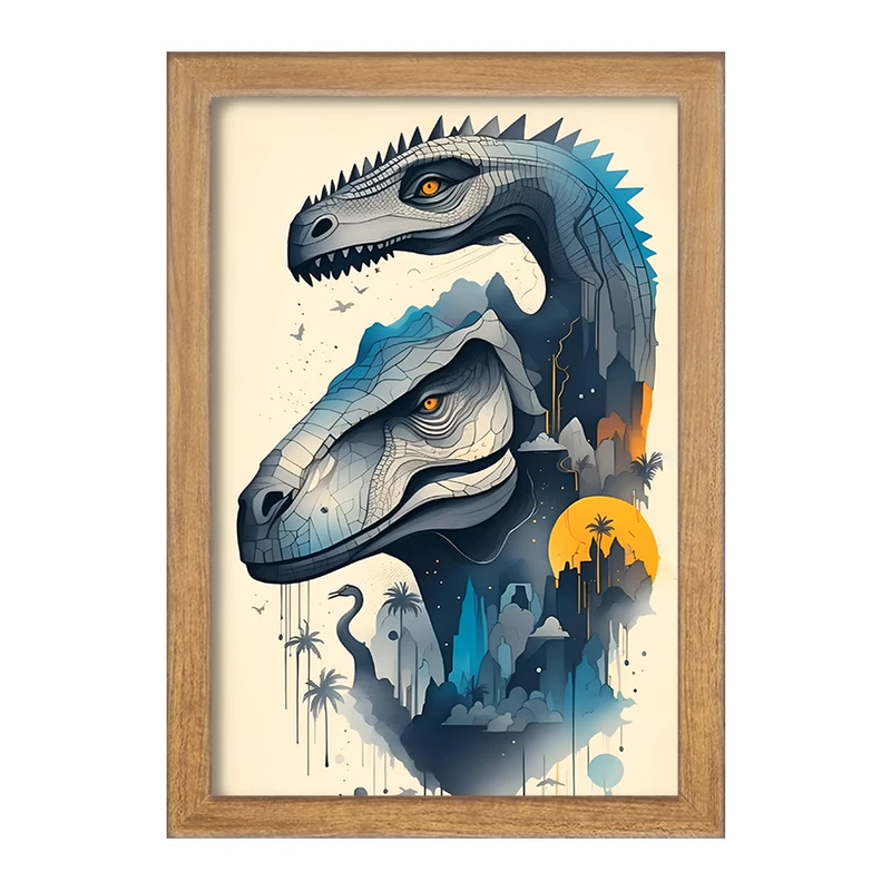 تابلو خندالو طرح دایناسور (Dino) کد F13781
