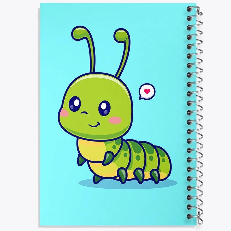 دفتر طراحی 50 برگ خندالو طرح حیوانات بامزه هزارپا کد 29729