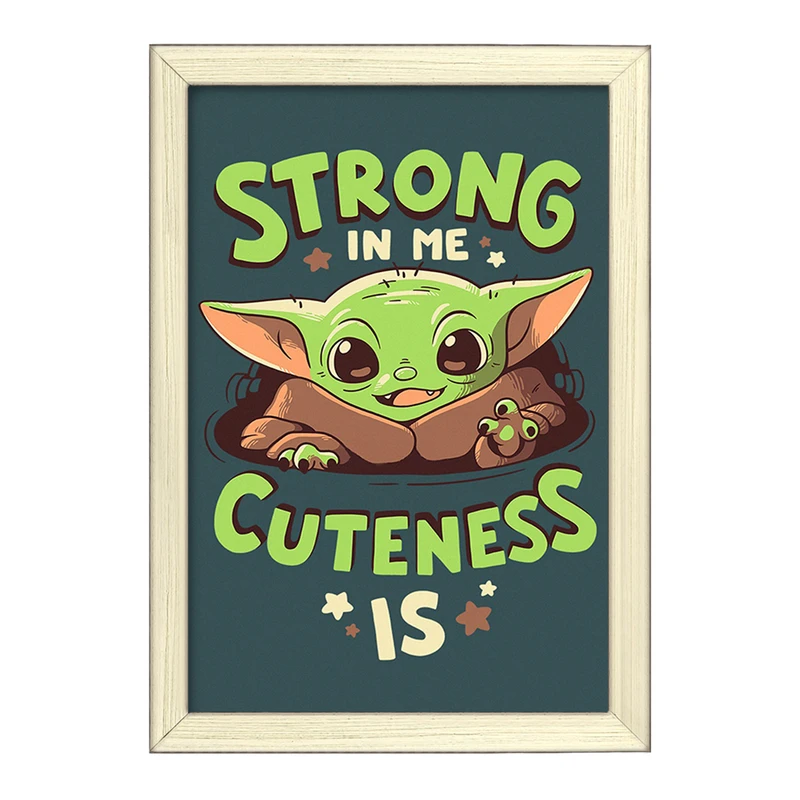 تابلو خندالو طرح یودا سریال جنگ ستارگان کد 26071