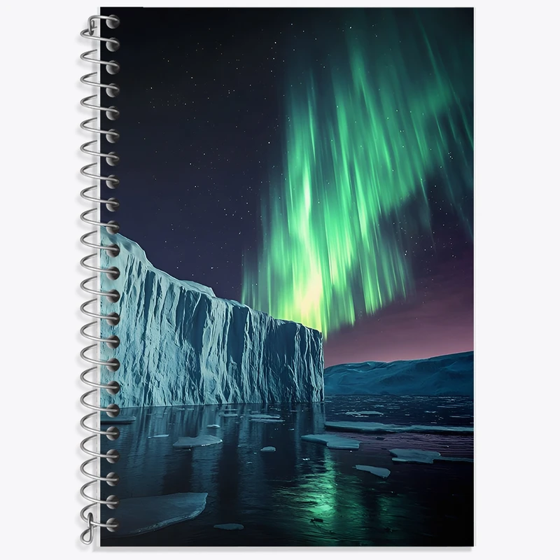 دفتر لغت 50 برگ خندالو طرح شفق قطبی کد F11651