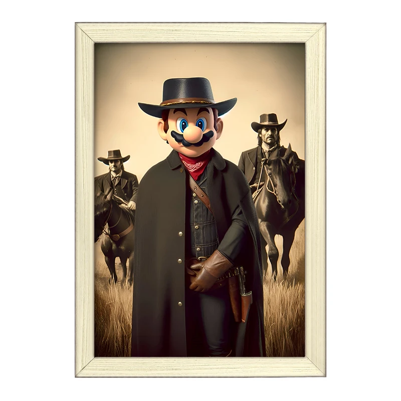 تابلو خندالو طرح سوپر ماریو (Super Mario) کد F10568