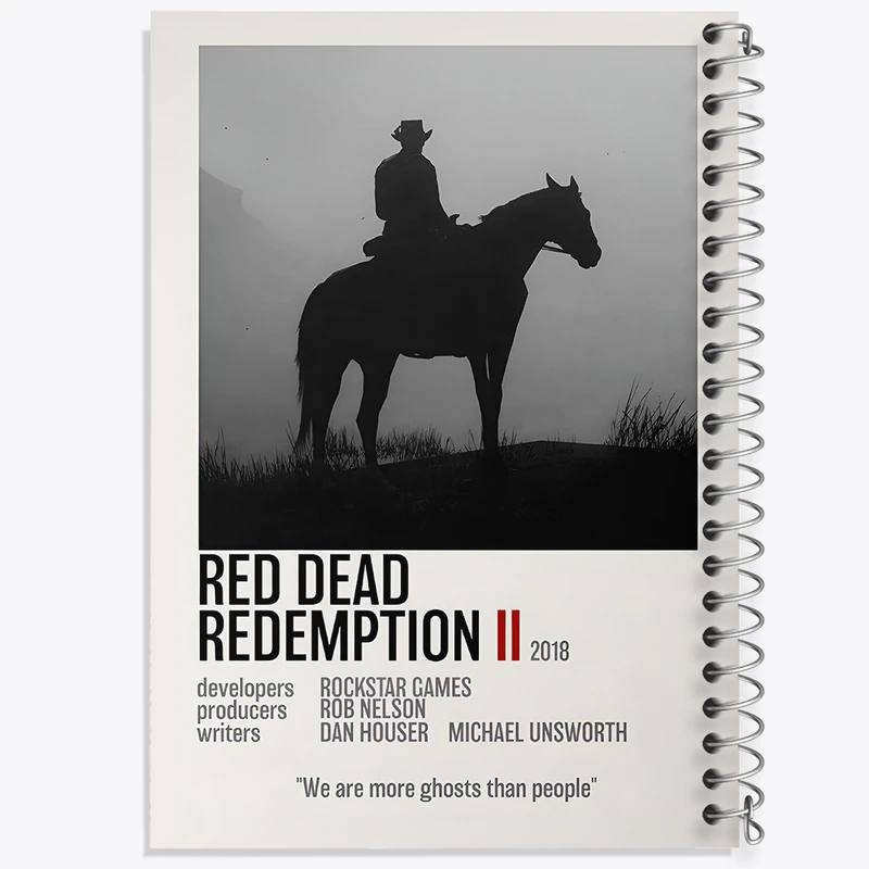 دفتر نقاشی 50 برگ خندالو طرح رد دد (Red Dead) کد F13456