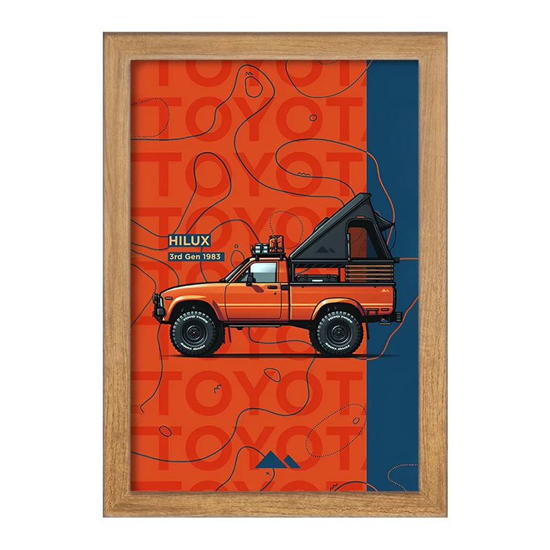 تابلو خندالو طرح هایلوکس (Hilux) کد F14167