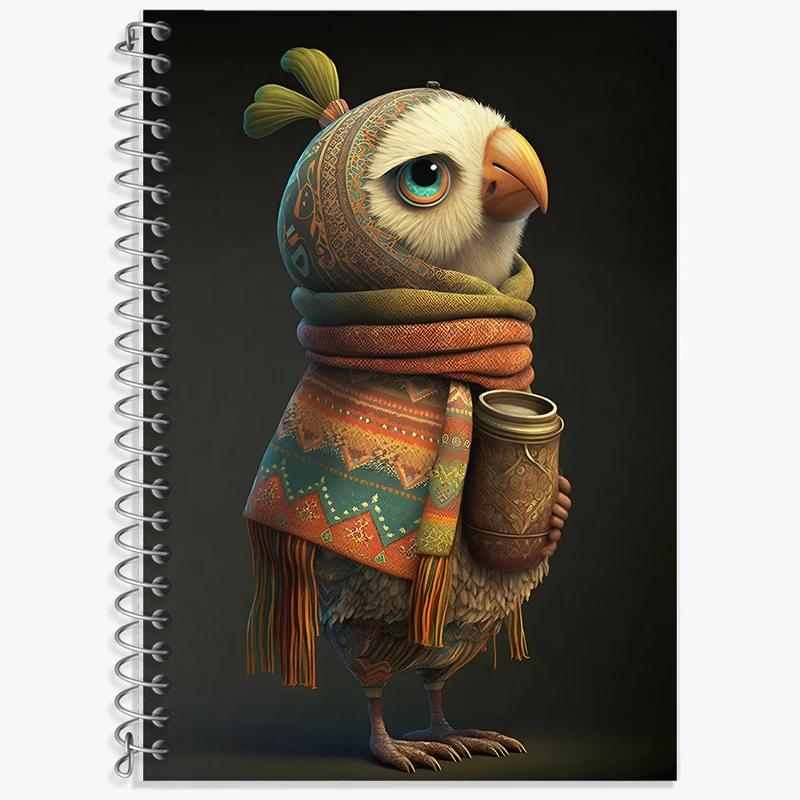 دفتر زبان 50 برگ خندالو مدل دو خط طرح عقاب کد F10734