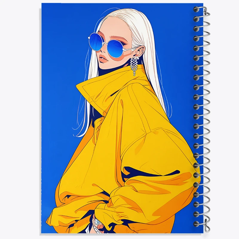 دفتر مشق 100 برگ خندالو طرح دخترانه کد F3286