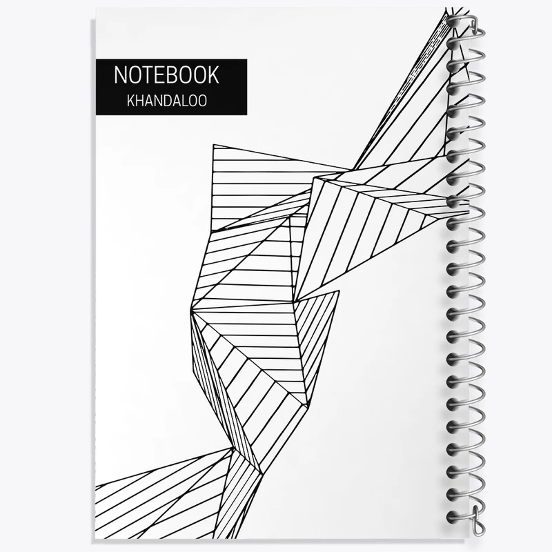 دفتر طراحی 50 برگ خندالو طرح مدرن کد N414