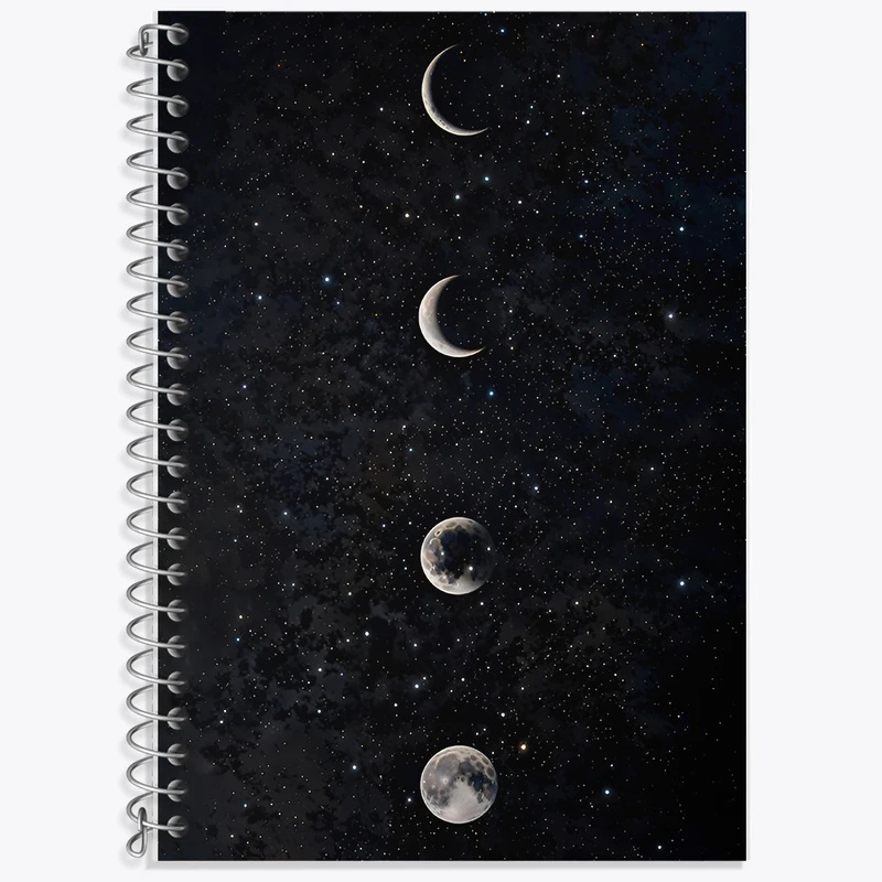 دفتر لغت 50 برگ خندالو طرح ماه (Moon) کد F11608