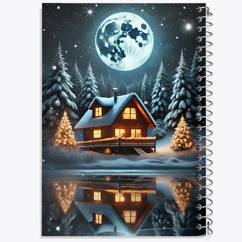 دفتر نقاشی 50 برگ خندالو طرح منظره برفی کد F9969