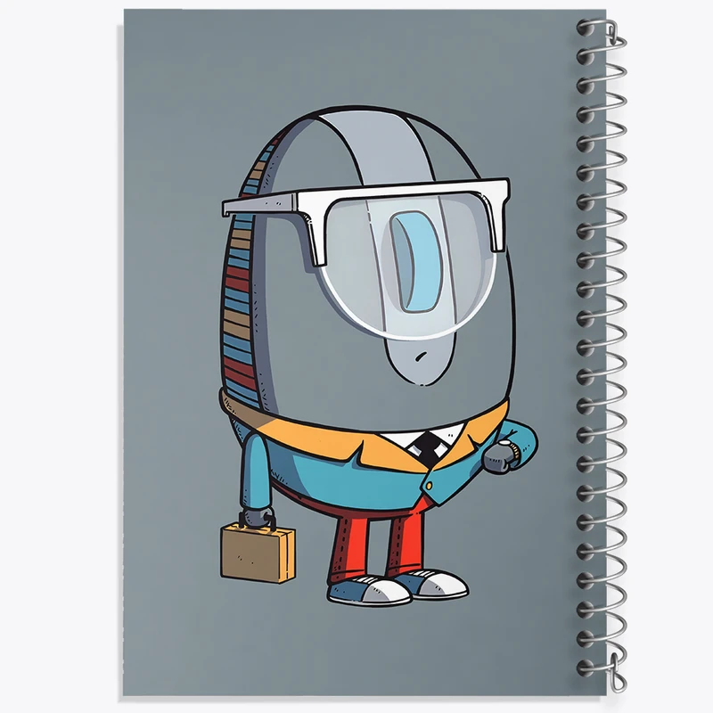 دفتر مشق 100 برگ خندالو طرح موس کارمند کد F10630