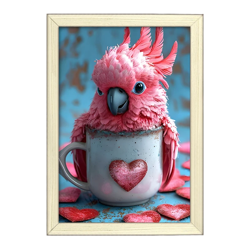 تابلو خندالو طرح طوطی کد F12815