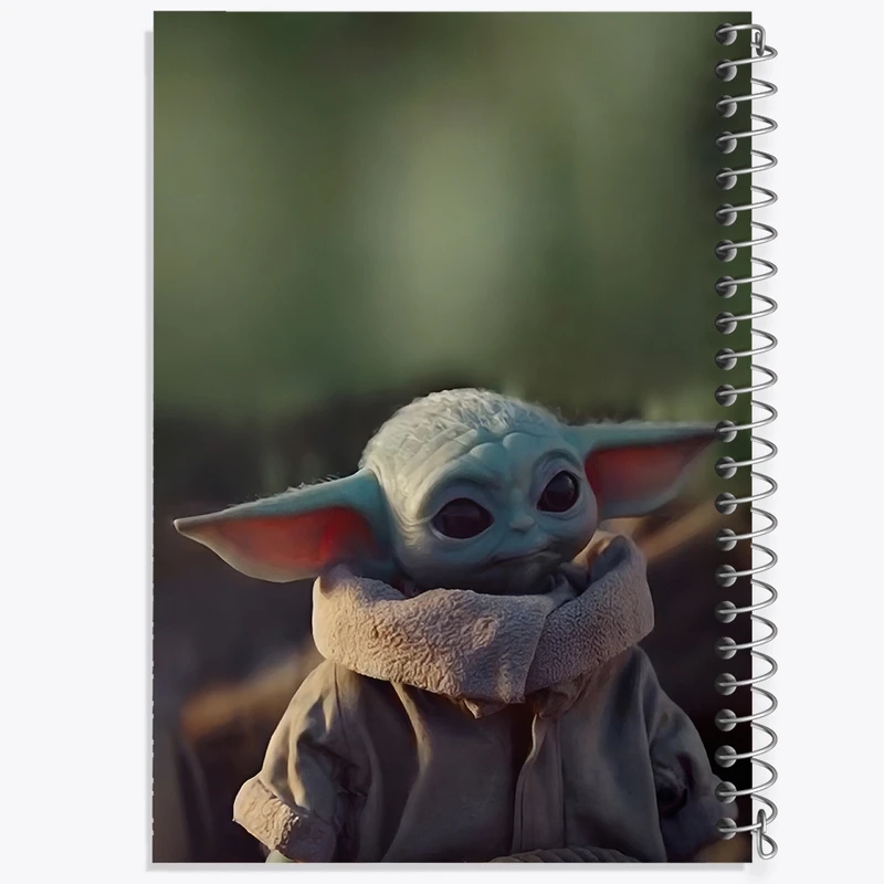 دفتر طراحی 50 برگ خندالو طرح بیبی یودا کد F3372