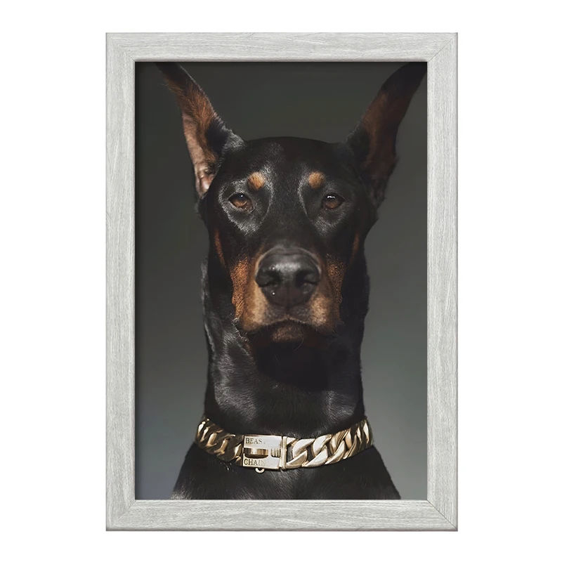 تابلو خندالو طرح سگ دوبرمن (Dobermann) کد F13638