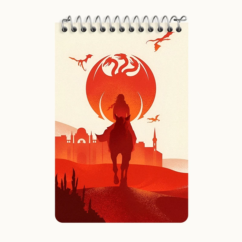 دفتر یادداشت 50 برگ خندالو طرح گیم اف ترونز (Game of Thrones) کد F11131