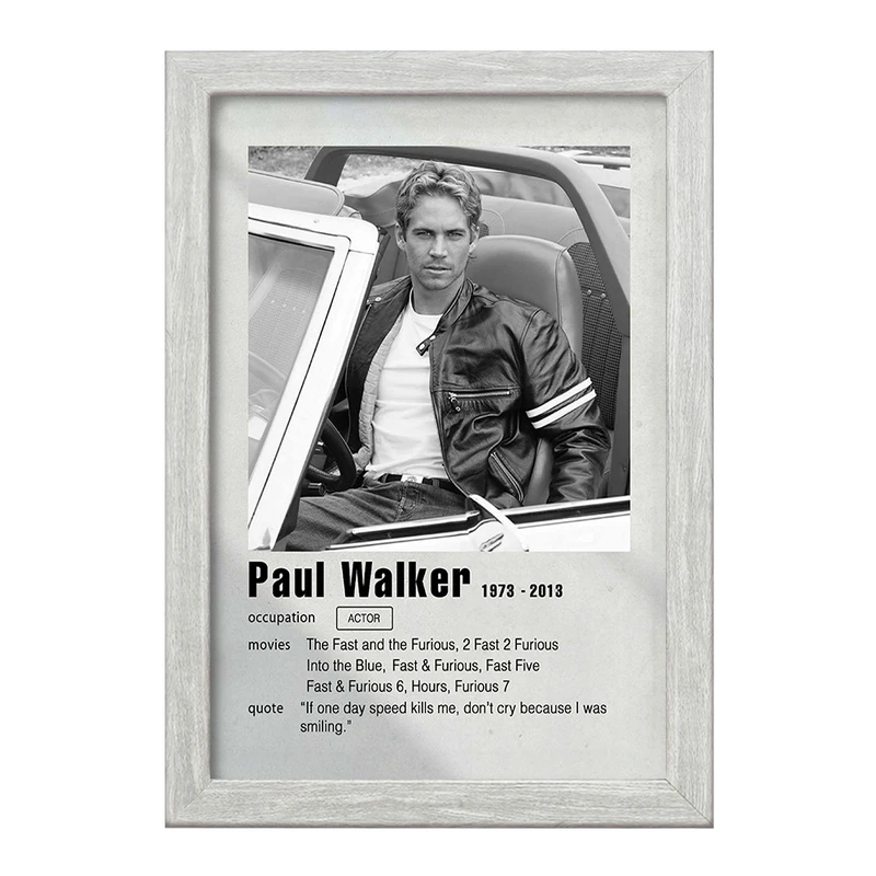 تابلو خندالو طرح پل واکر (Paul Walke) کد F11202