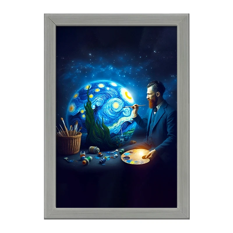 تابلو خندالو طرح ونسان ونگوگ کد F5079