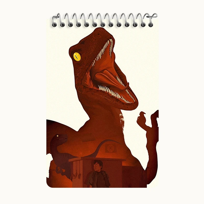 دفتر یادداشت 50 برگ خندالو طرح دایناسور (Dino) کد F13778