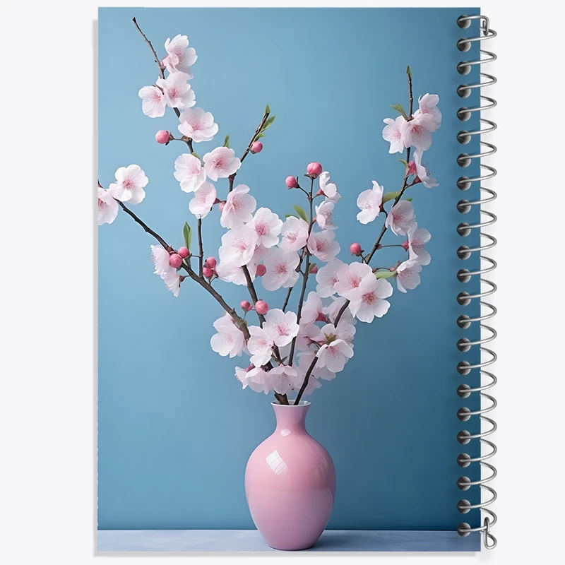 دفتر طراحی 50 برگ خندالو طرح شکوفه بهاری کد F11186