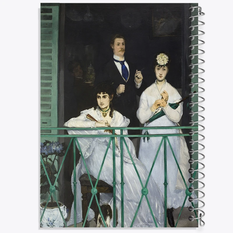 دفتر لیست خرید 50 برگ خندالو طرح نقاشی بالکن اثر ادوار مانه کد F12414