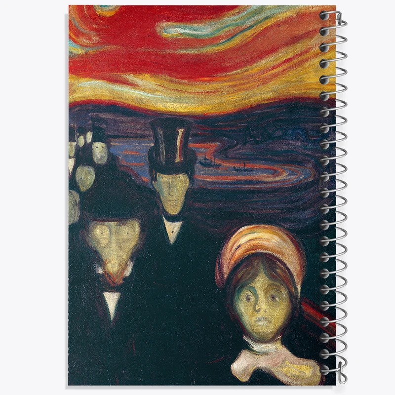 دفتر مشق 100 برگ خندالو طرح نقاشی اضطراب ادوارد مونک کد F12490